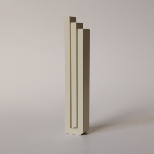 Modern David Mezuzah - Cream