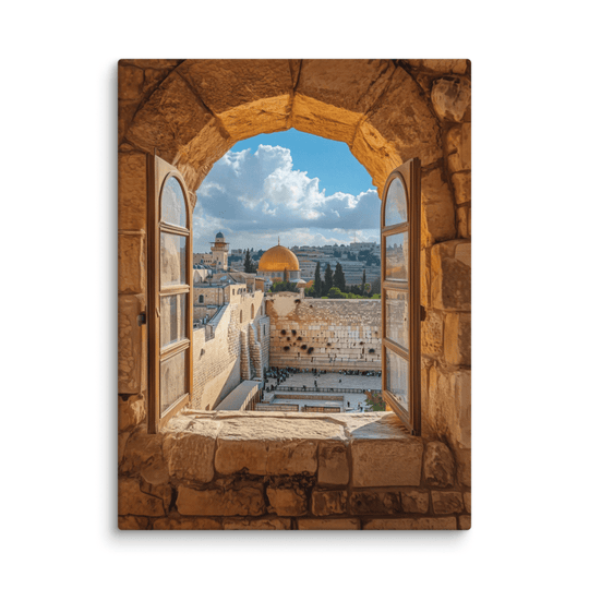 Window into Eternity Jerusalem Canvas by Beraishis