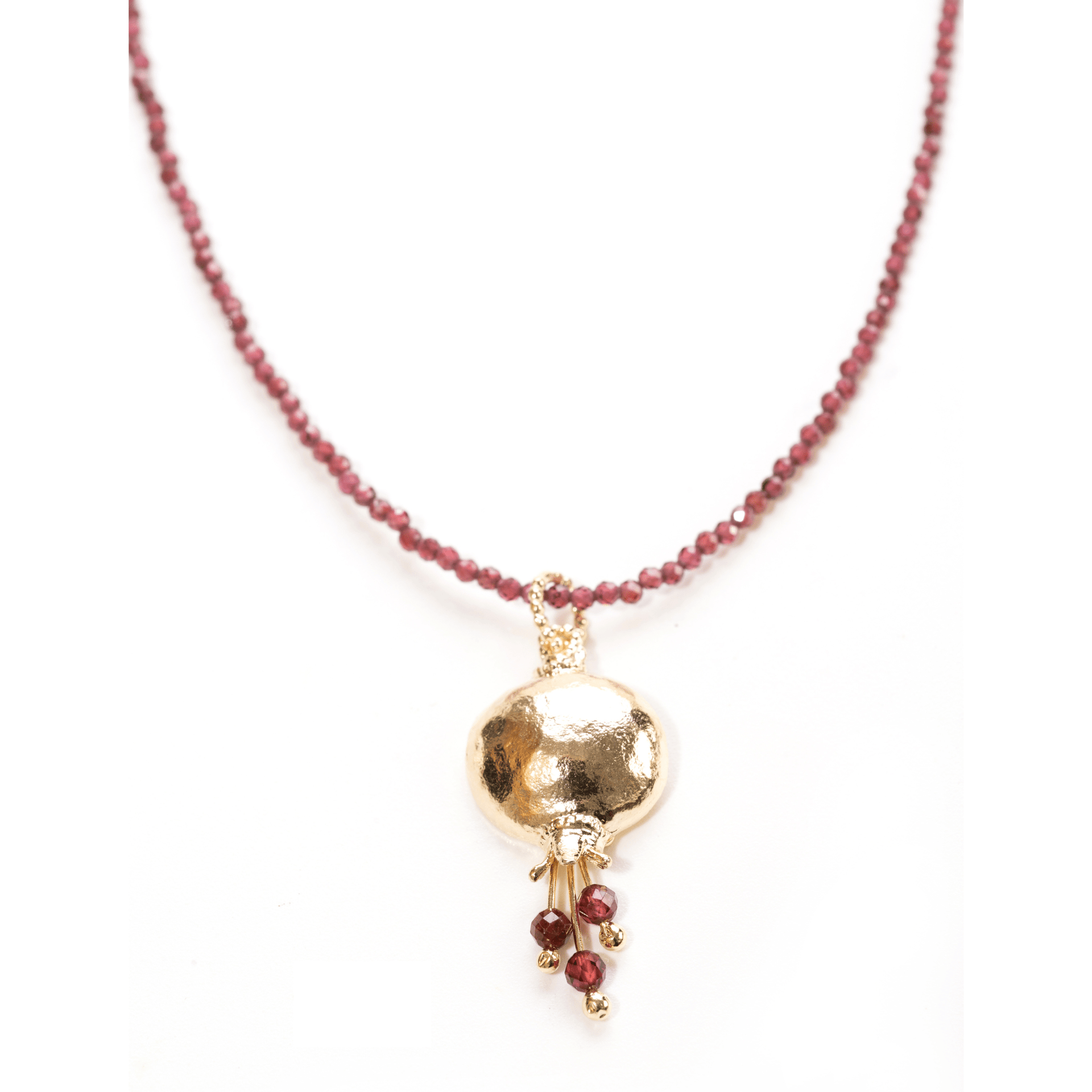 Israel Museum - Garnet Pomegranate Necklace by Israel Museum - ModernTribe