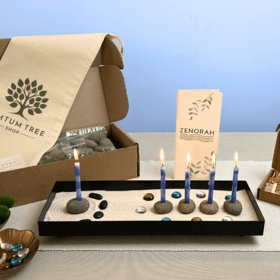 TumTum Tree Shop Menorahs The Zenorah™: Zen Garden Meets Menorah
