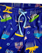 Amy Kritzer Becker - Hanukkah Many Menorahs Bamboo Adult Pajamas - (Unisex Sizes S - 4XL) - ModernTribe