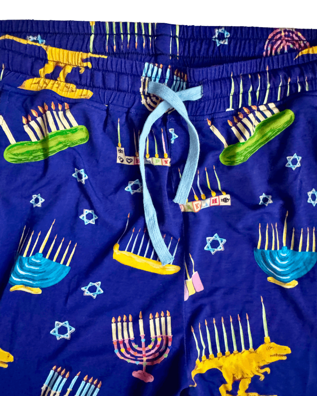 Amy Kritzer Becker - Hanukkah Many Menorahs Bamboo Adult Pajamas - (Unisex Sizes S - 4XL) - ModernTribe