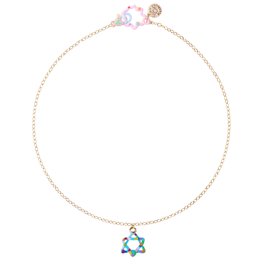 Painted Prayer Necklace by Susan Alexandra - Bronze