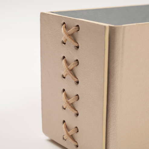 Apeloig Collection - Vegan Leather Matzah Holder - Champagne - ModernTribe