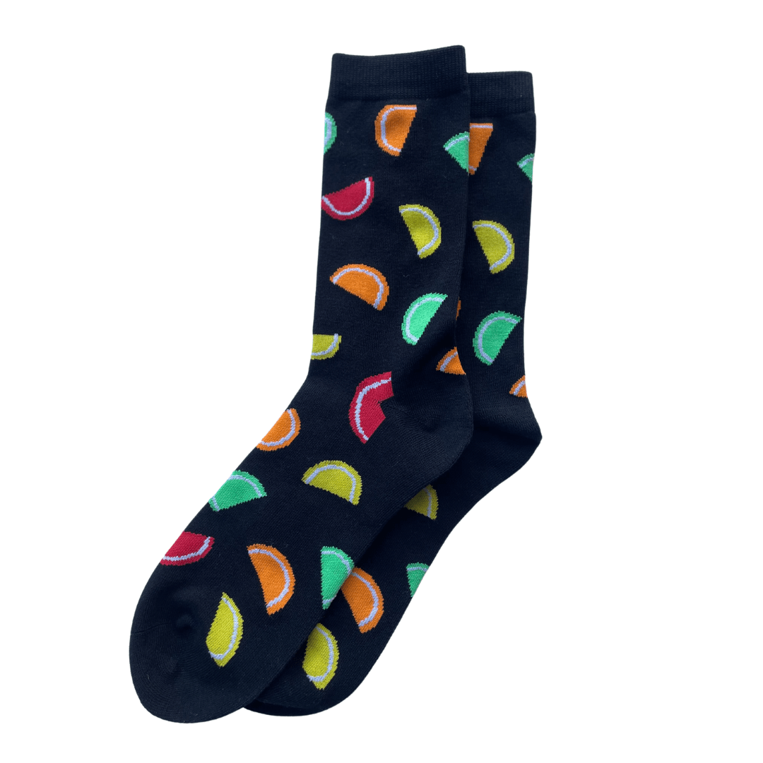 Bagels & Sox Socks One Size: US 7-12 Purim Jelly Fruit Socks - Adults