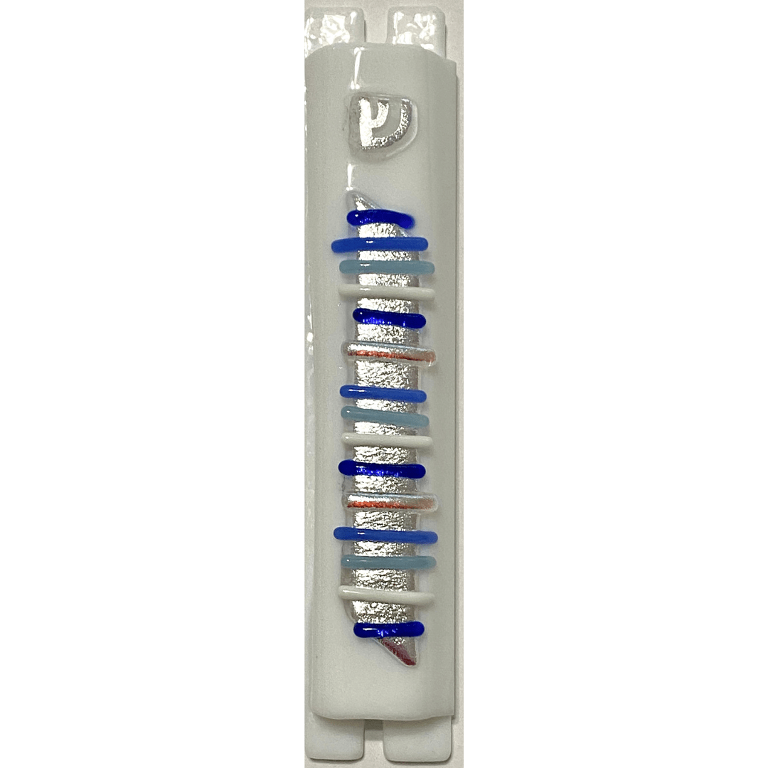 Sandi Katz Mezuzahs Glistening Tides Mezuzah by Sandi Katz