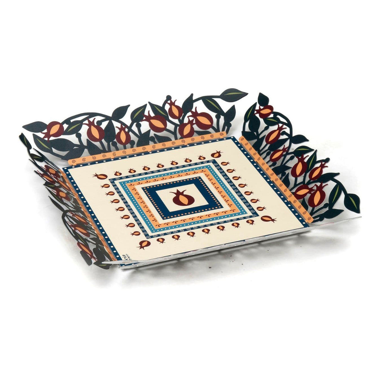 Dorit Judaica - Pomegranates Matzah Plate - ModernTribe