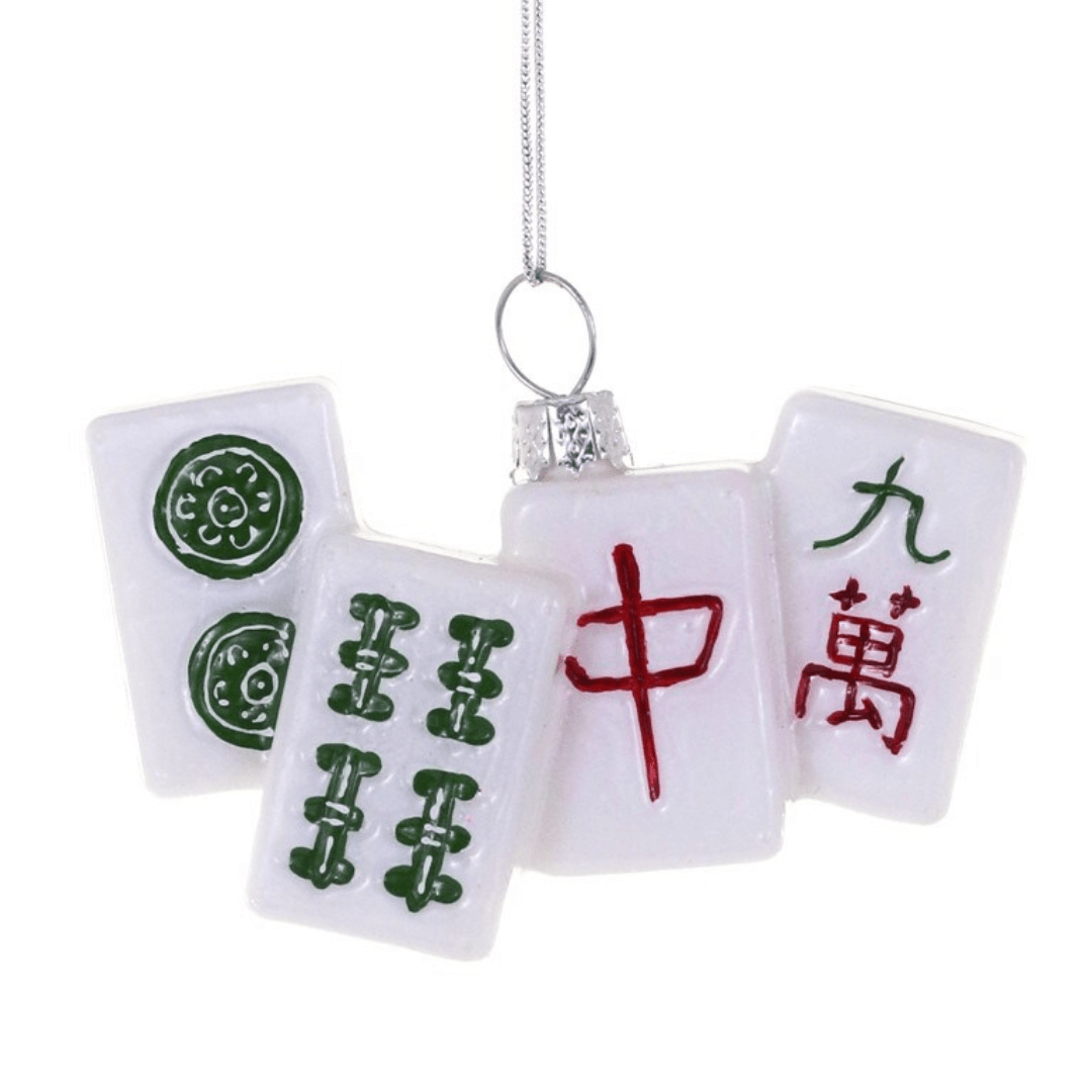 Cody Foster Ornaments Mah Jongg Glass Ornament by Cody Foster
