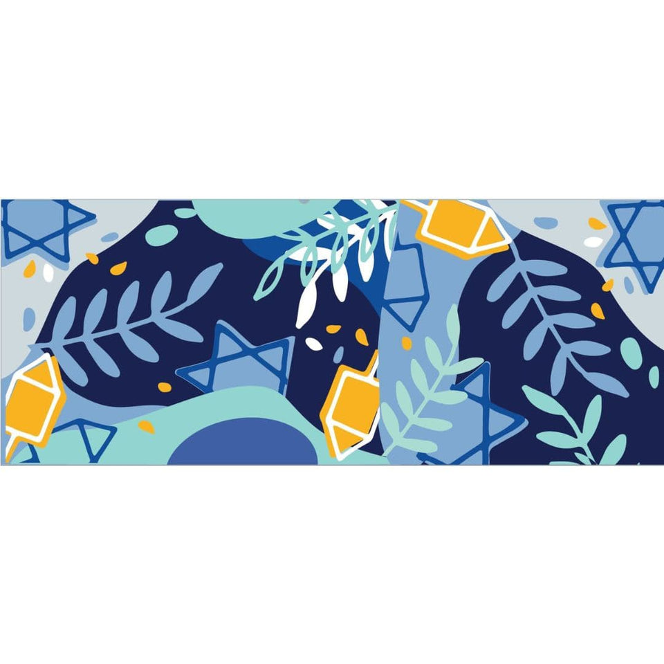Dorit Judaica - Spinning Dreidels Menorah Runner - ModernTribe