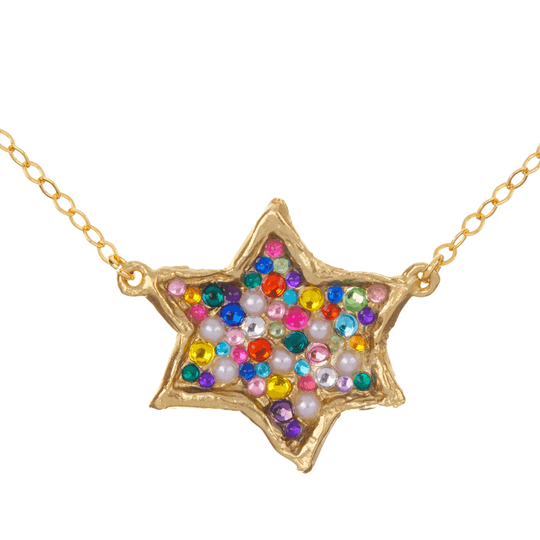 Large Stardust Memory Necklace by Susan Alexandra - Bronze
