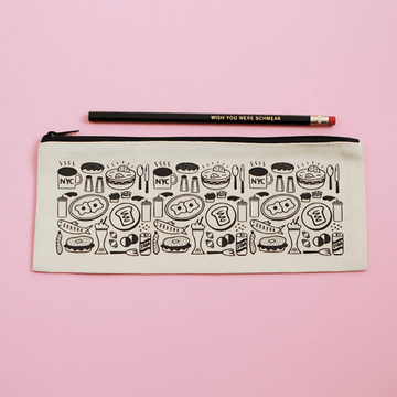 By the By Desk & Office Accessories Wish You Were Schmear Pencil Case and Pencils
