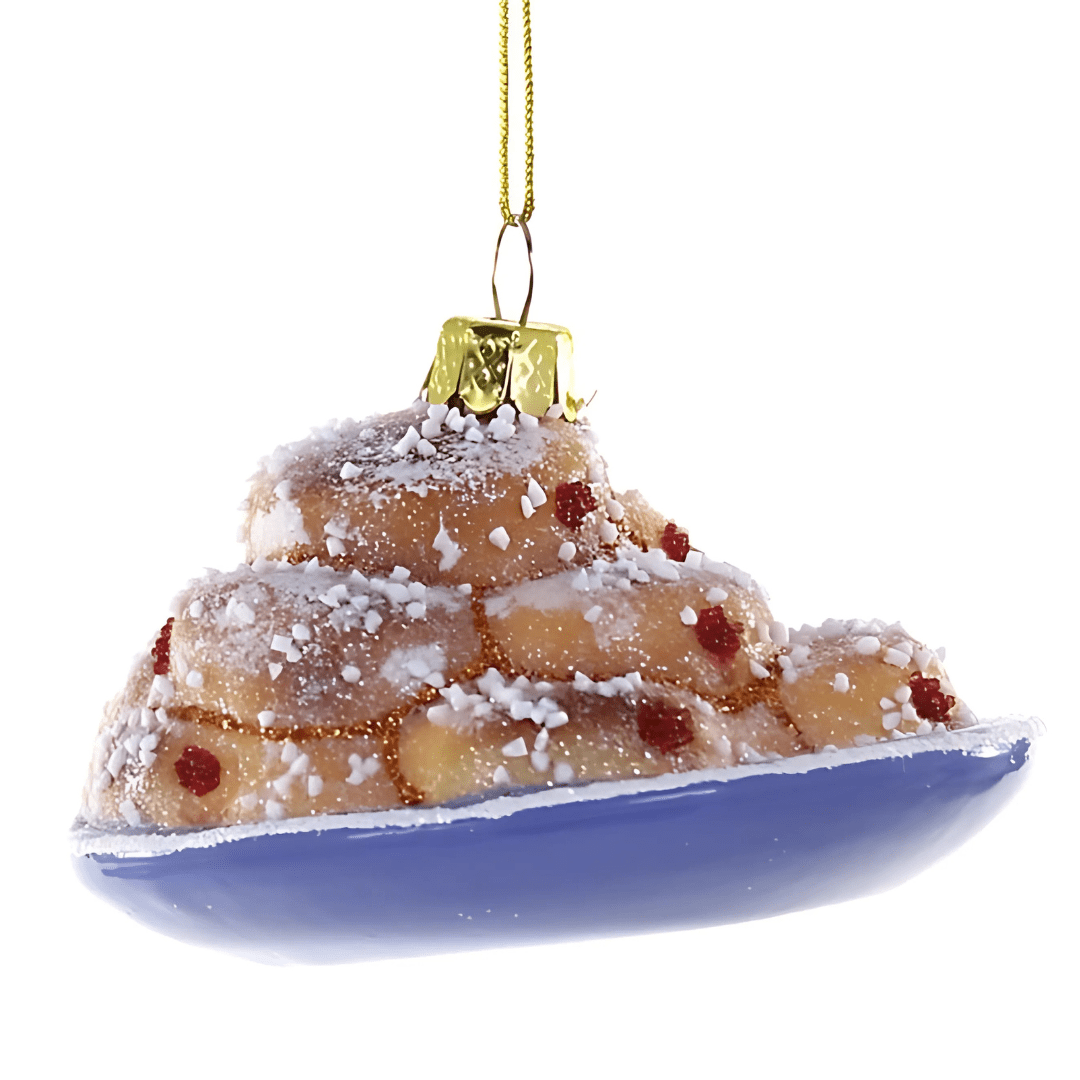 Cody Foster Ornaments Plate of Sufganiyot Ornament by Cody Foster