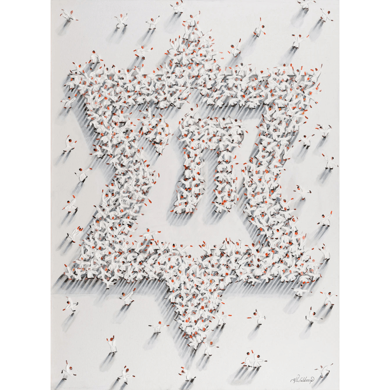 Hulbert Waldroup - Star of David Signed Canvas Giclée Print by Hulbert Waldroup - White - ModernTribe
