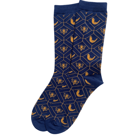Buzzy Rosh Hashanah Socks - Adults
