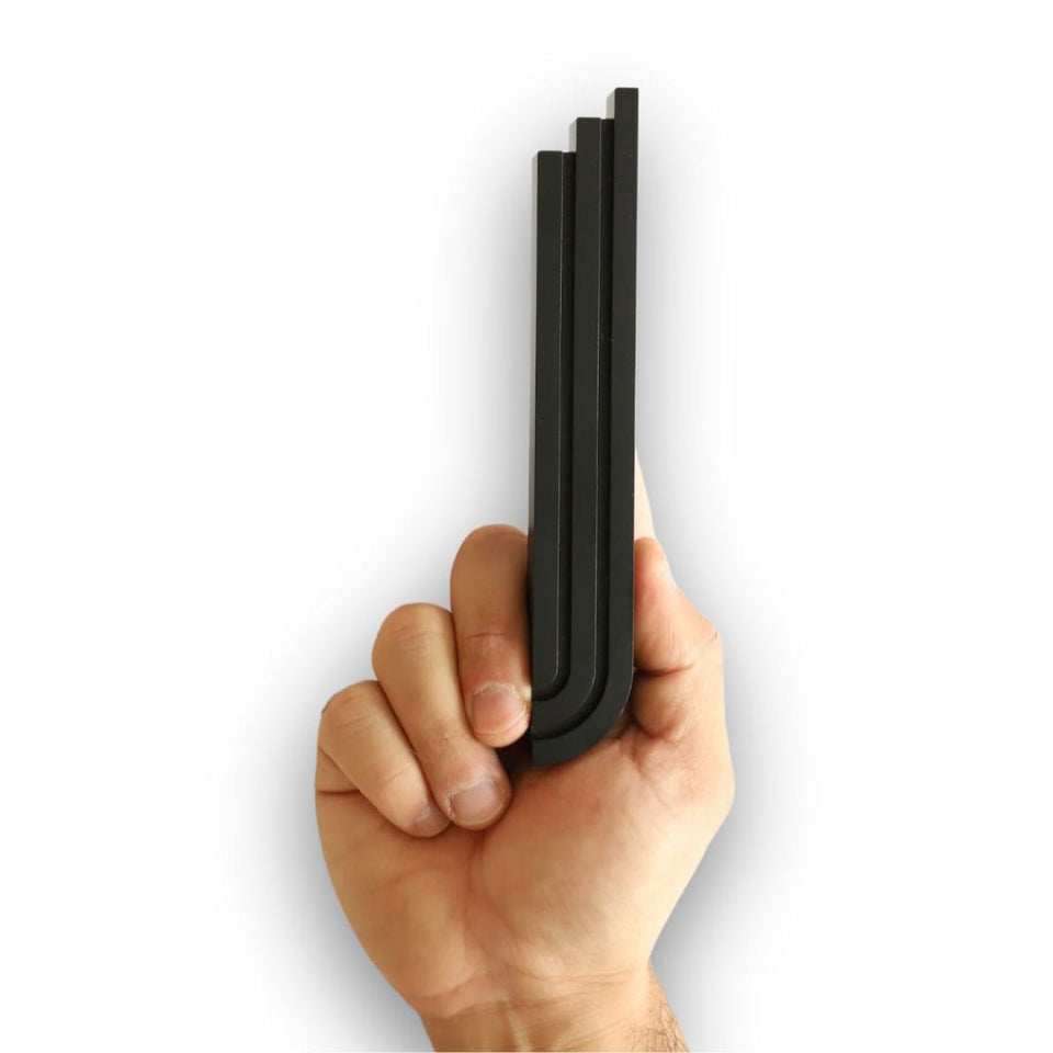 Yael Unique Design - Sleek Keshet Modern Mezuzah - Black - ModernTribe