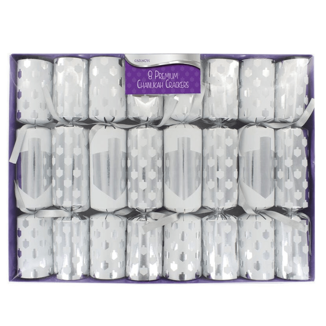 Cazenove - Premium Silver Hanukkah Crackers - Set of 8 - ModernTribe