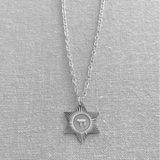 Miriam Merenfeld Jewelry - Sterling Silver Chai Star of David Necklace by Miriam Merenfeld - 26" - ModernTribe