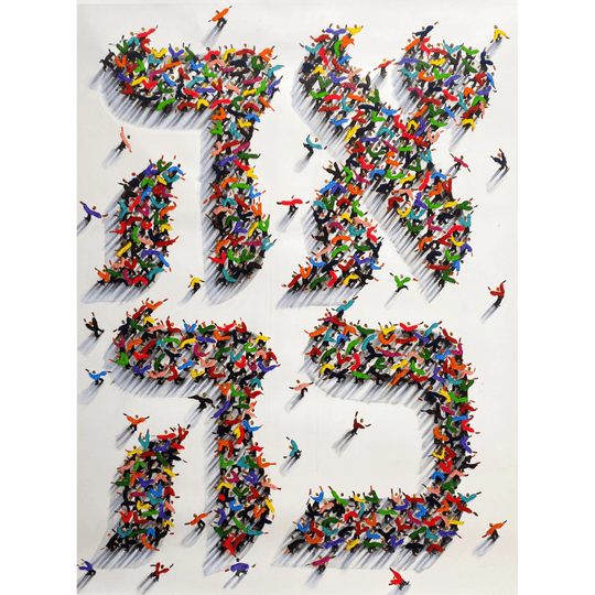 Hebrew Love Original Painting by Hulbert Waldroup