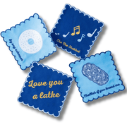 The Nosh Table Napkins Cha Cha Shabbat Cocktail Napkins - Set of 4