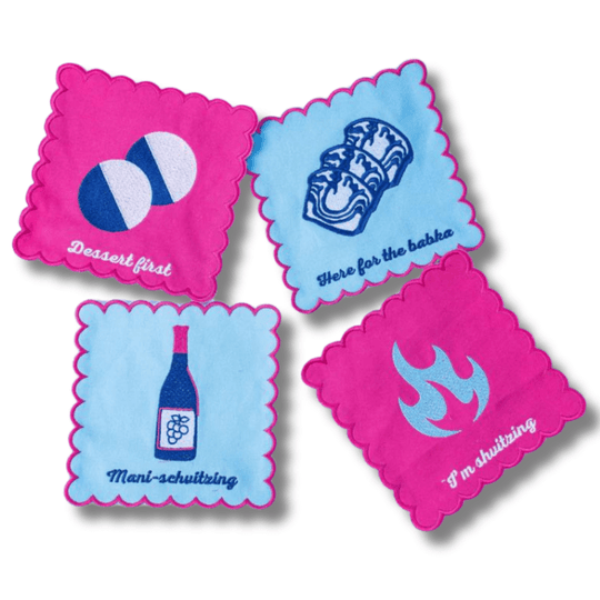 Schvitzing for Sweets Cocktail Napkins - Set of 4