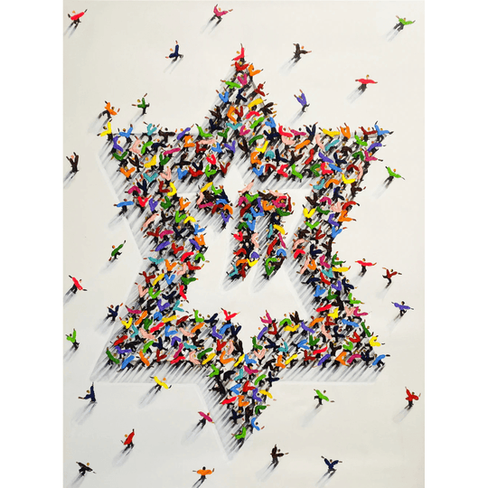 Star of David Signed Canvas Giclée Print by Hulbert Waldroup