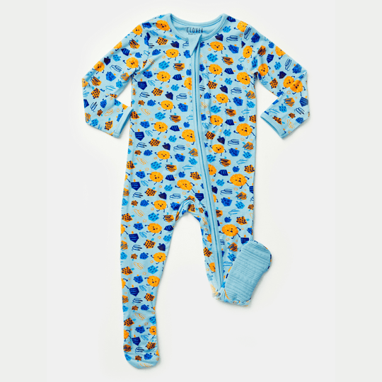 Dreidel, Dreidel, Dreidel Stretchy Footie - (Sizes 3M - 24M)