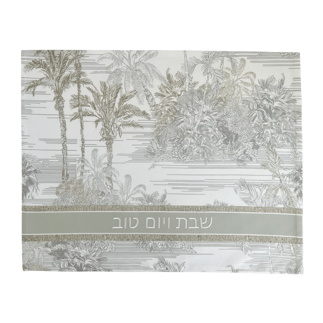 Kippot World Challah Covers Neutral Toile Challah Cover