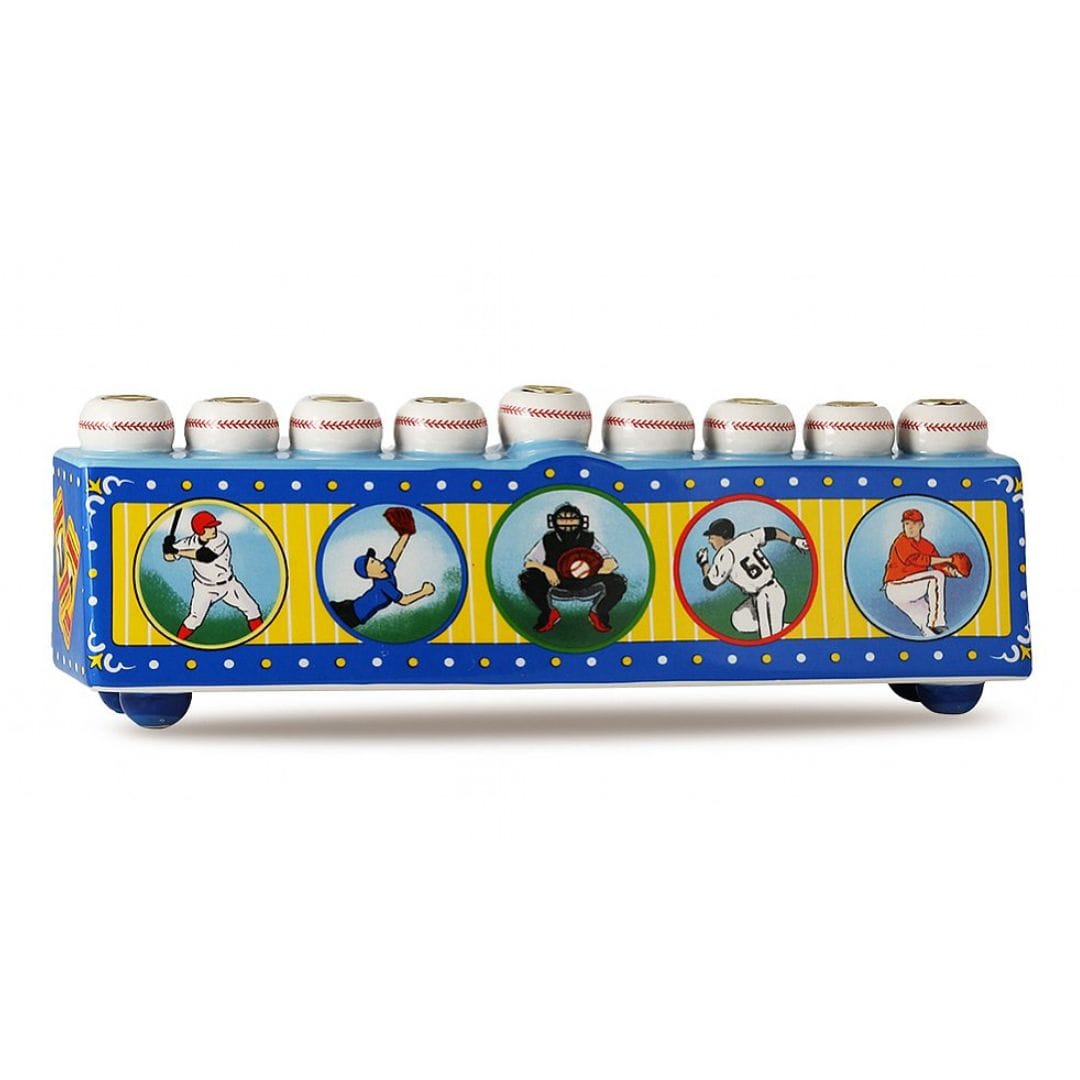 Zion Judaica - Baseball Sports Menorah - ModernTribe