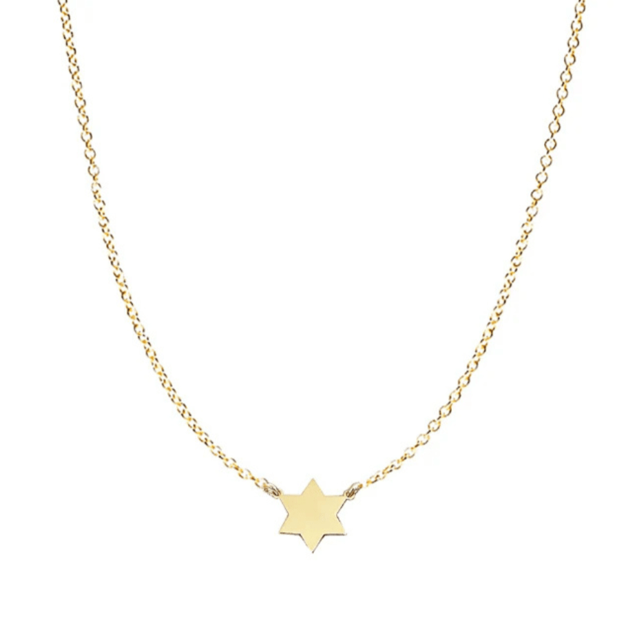 Miriam Merenfeld Jewelry - Golda Star of David Necklace by Miriam Merenfeld - (Sterling Silver or Gold - Plated) - ModernTribe