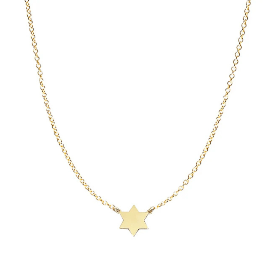 Miriam Merenfeld Jewelry Necklaces Golda Star of David Necklace by Miriam Merenfeld - (Sterling Silver or Gold-Plated)