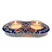 Yair Emanuel Candlesticks Armenian Tile Tea Light Candle Holder by Yair Emanuel