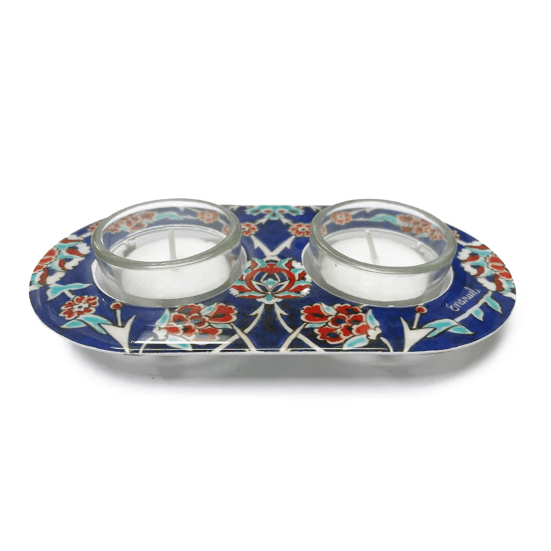 Yair Emanuel Candlesticks Armenian Tile Tea Light Candle Holder by Yair Emanuel