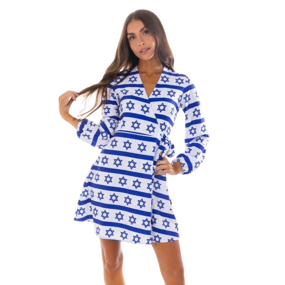 Shinesty Dresses Rock Star of David Wrap Dress