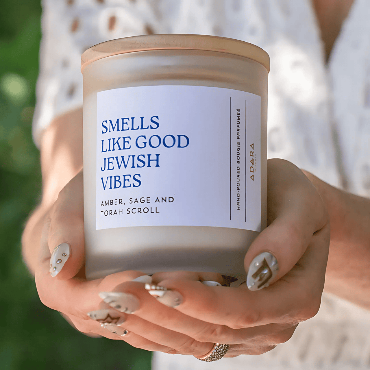 Adara Rituals Decorative Candles Smells Like Jewish Vibes Scented Candle