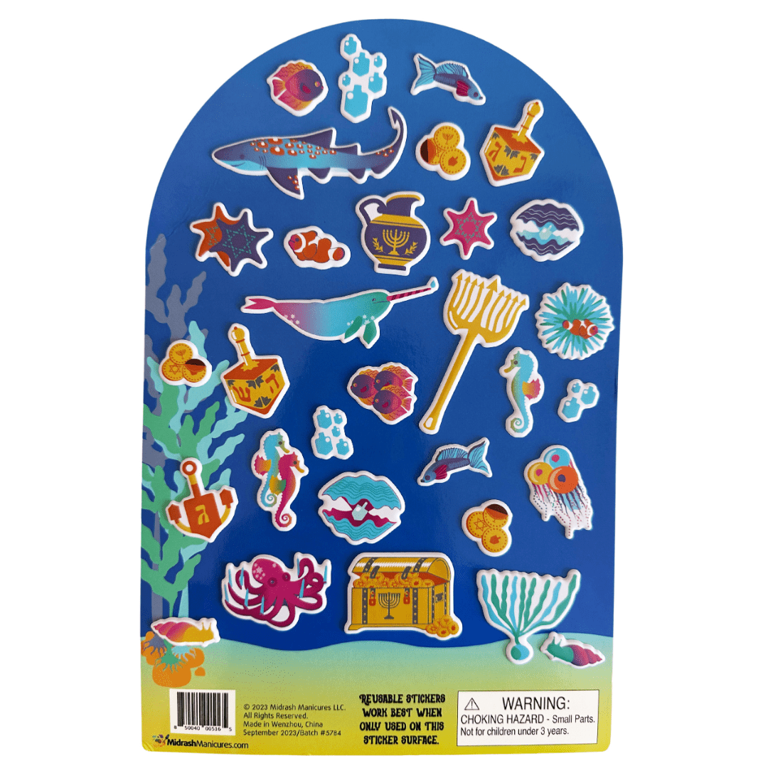 Midrash Manicures - Hanukkah Habitat Reusable Sticker Board - ModernTribe