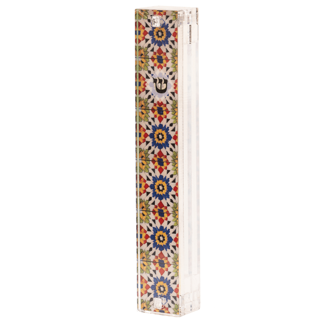 Israel Museum - Colorful Bullseye Mezuzah by Israel Museum - ModernTribe