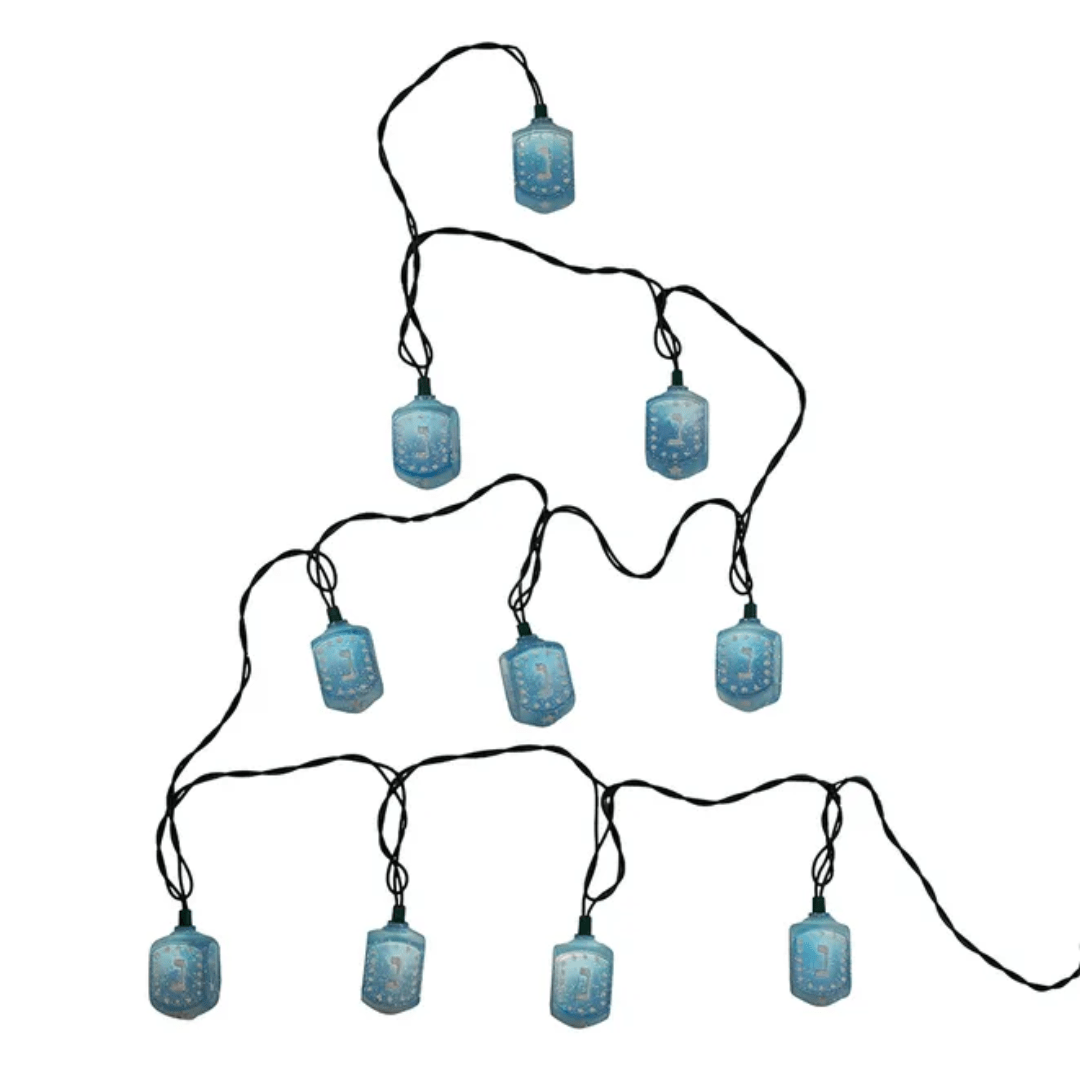 Kurt S. Adler, Inc. Decorations Blue Dreidel String Lights