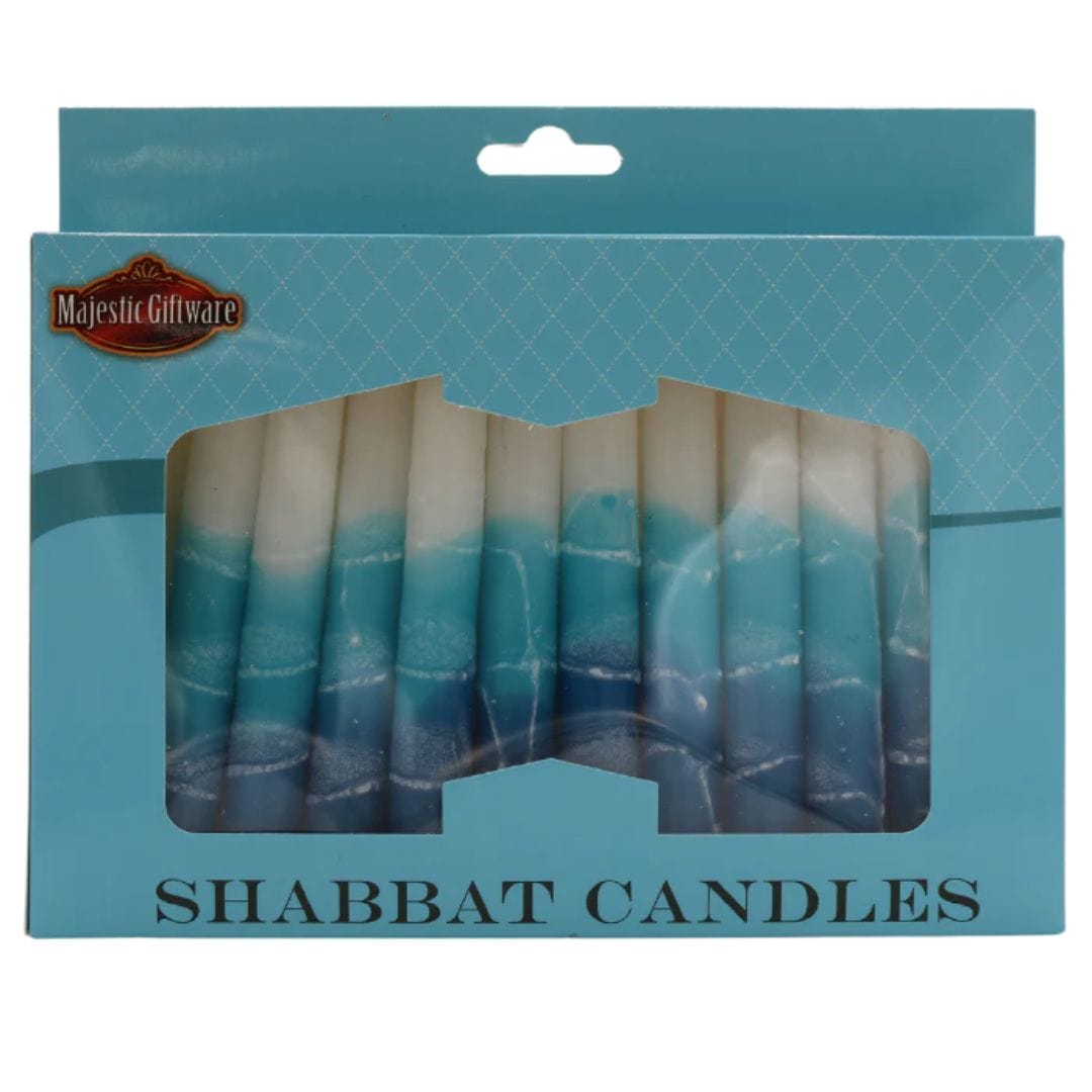Majestic Giftware Shabbat Candles Ocean Waves Shabbat Candles - 12 Pack