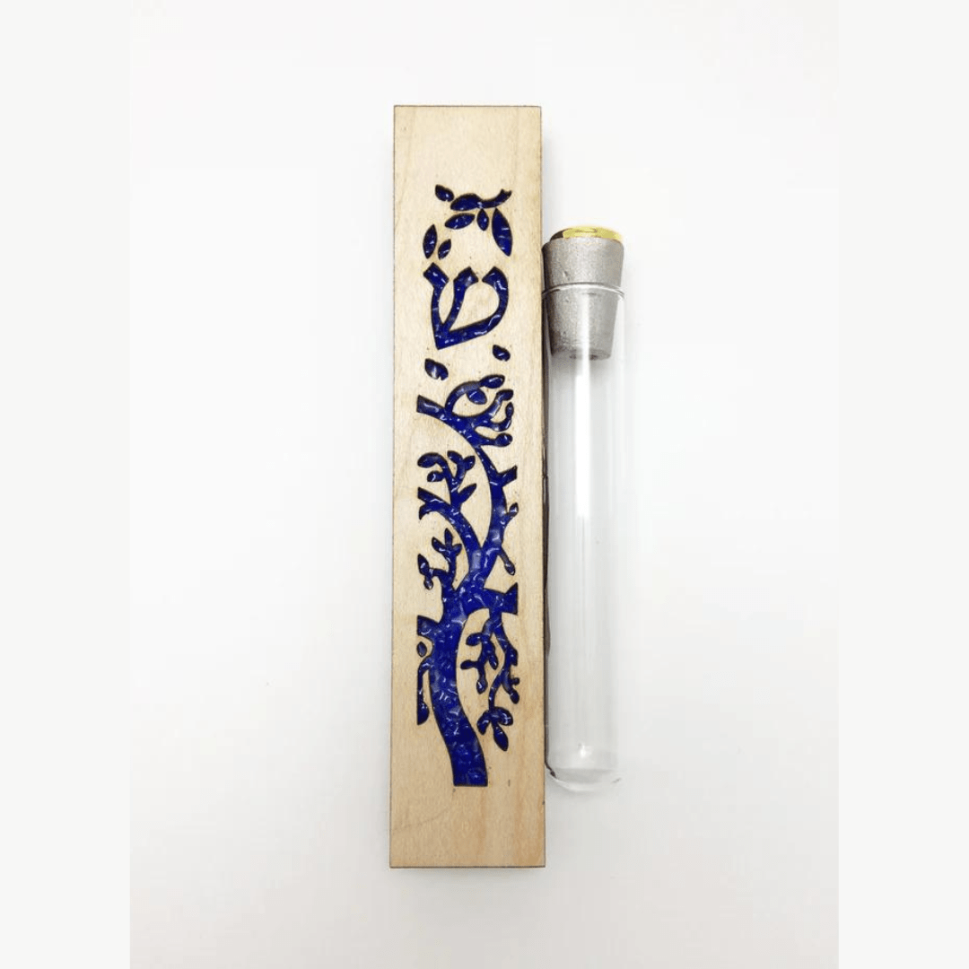 Beames Designs - Tree of Life Wedding Mezuzah - Blue - ModernTribe