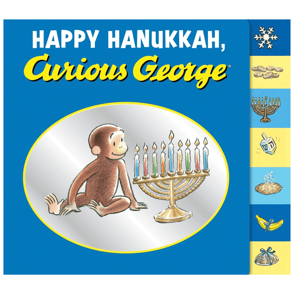 HarperCollins - Happy Hanukkah, Curious George - Board Book - ModernTribe