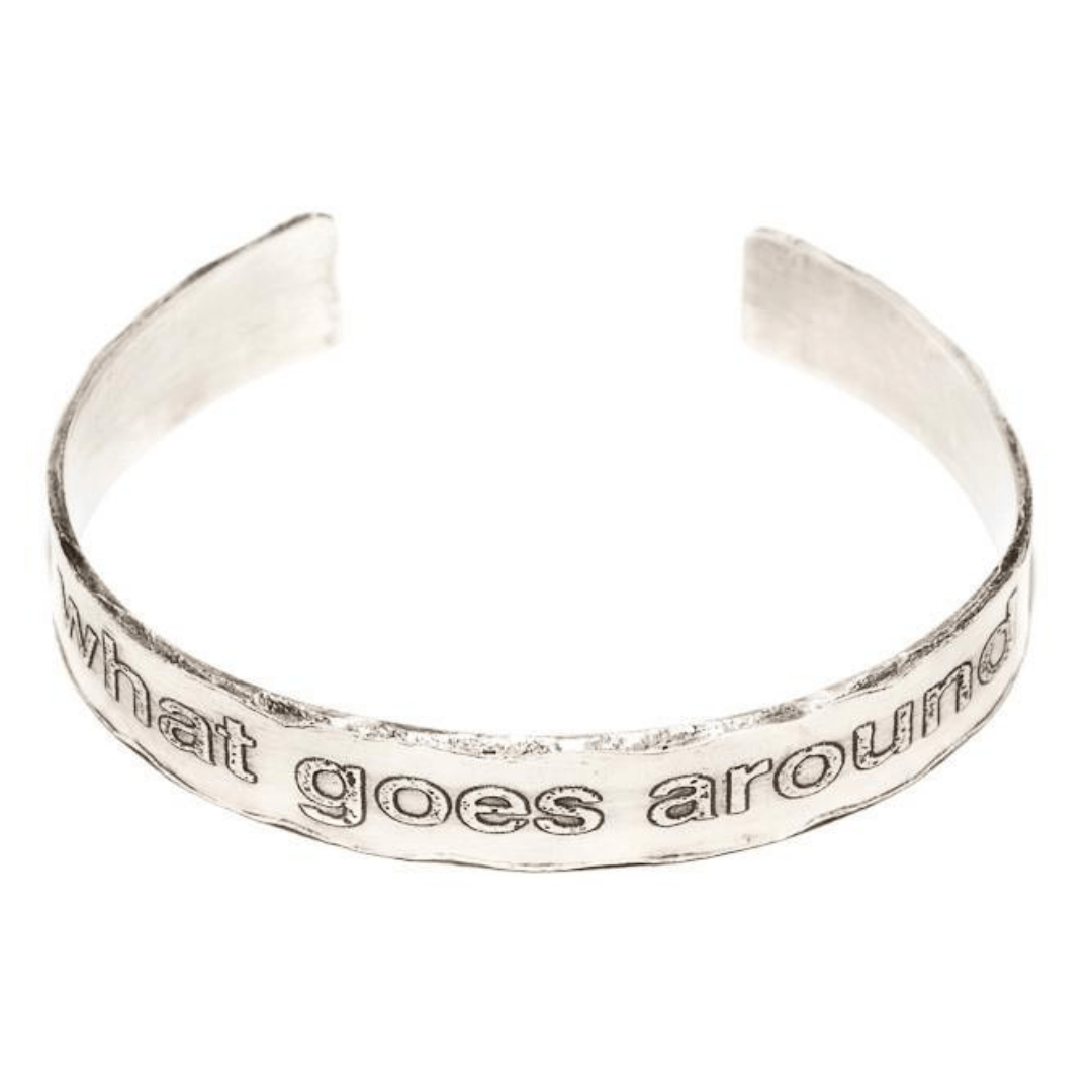 Marla Studio Bracelets What Goes Around, Comes Around Cuff Bracelet by Marla Studio - Sterling Silver or Bronze