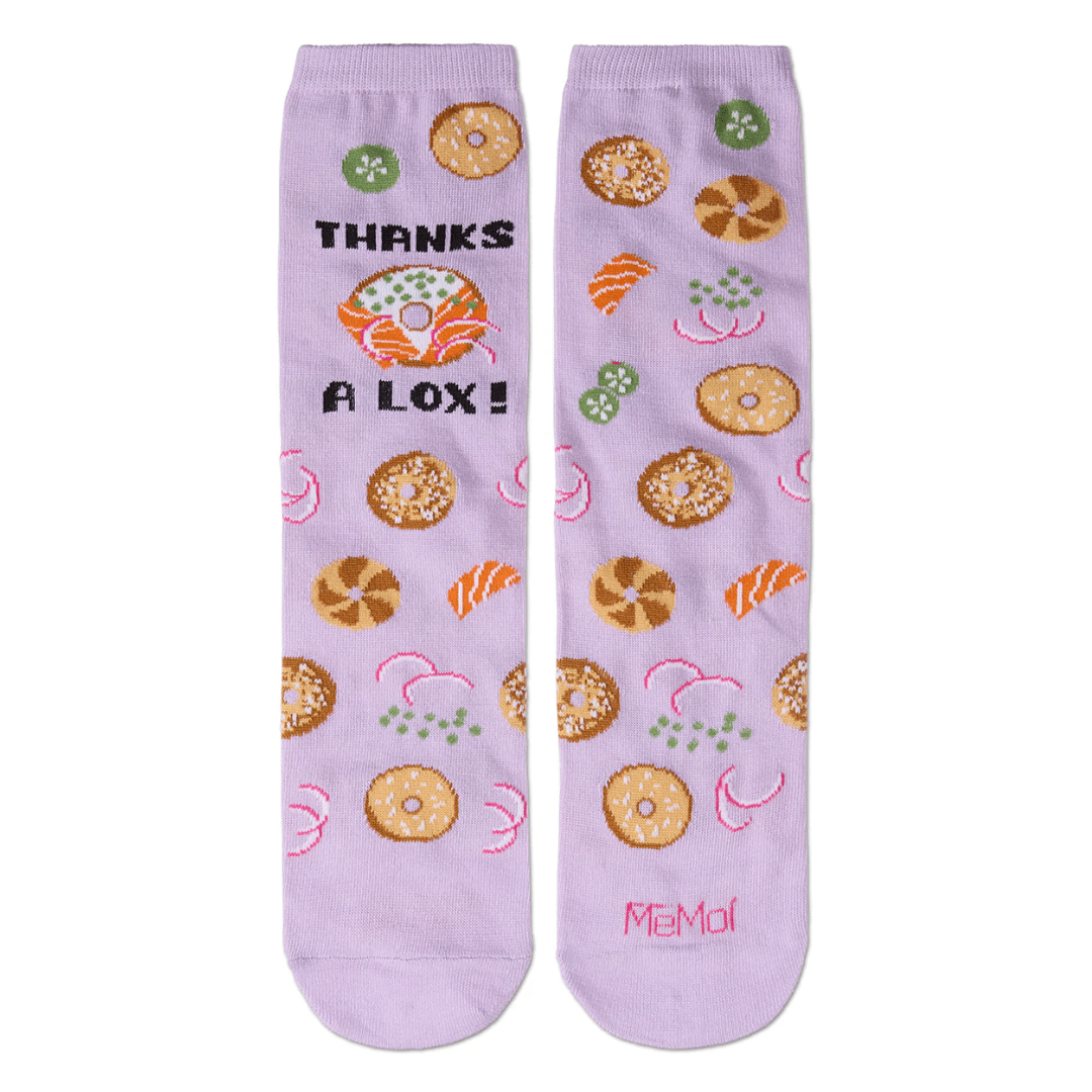 MeMoi - Thanks a Lox Greeting Card Adults Socks - ModernTribe