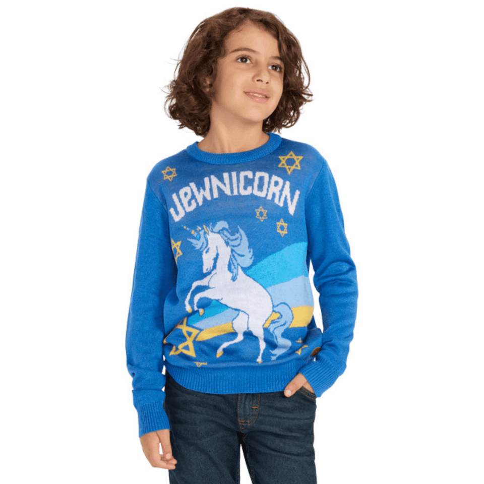 Tipsy Elves - Youth Jewnicorn Sweater by Tipsy Elves (Sizes XS - XL) - ModernTribe