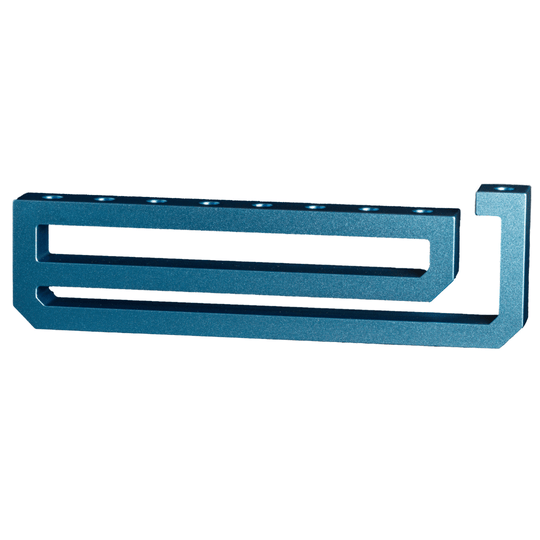 Ness Aluminum Menorah by Israel Museum - Blue
