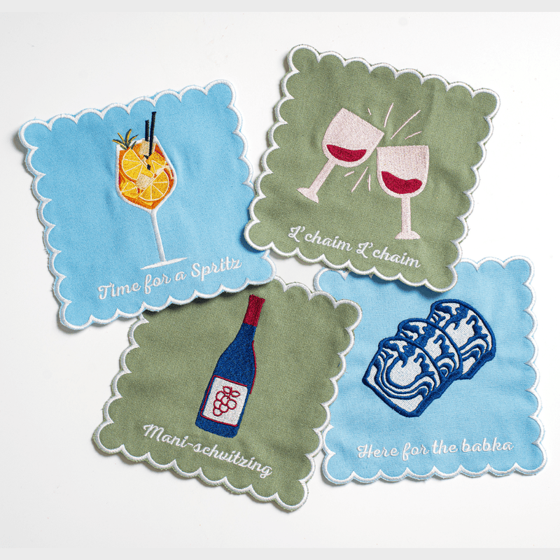 The Nosh Table - L'Chaim Cocktail Napkins - Set of 4 - ModernTribe