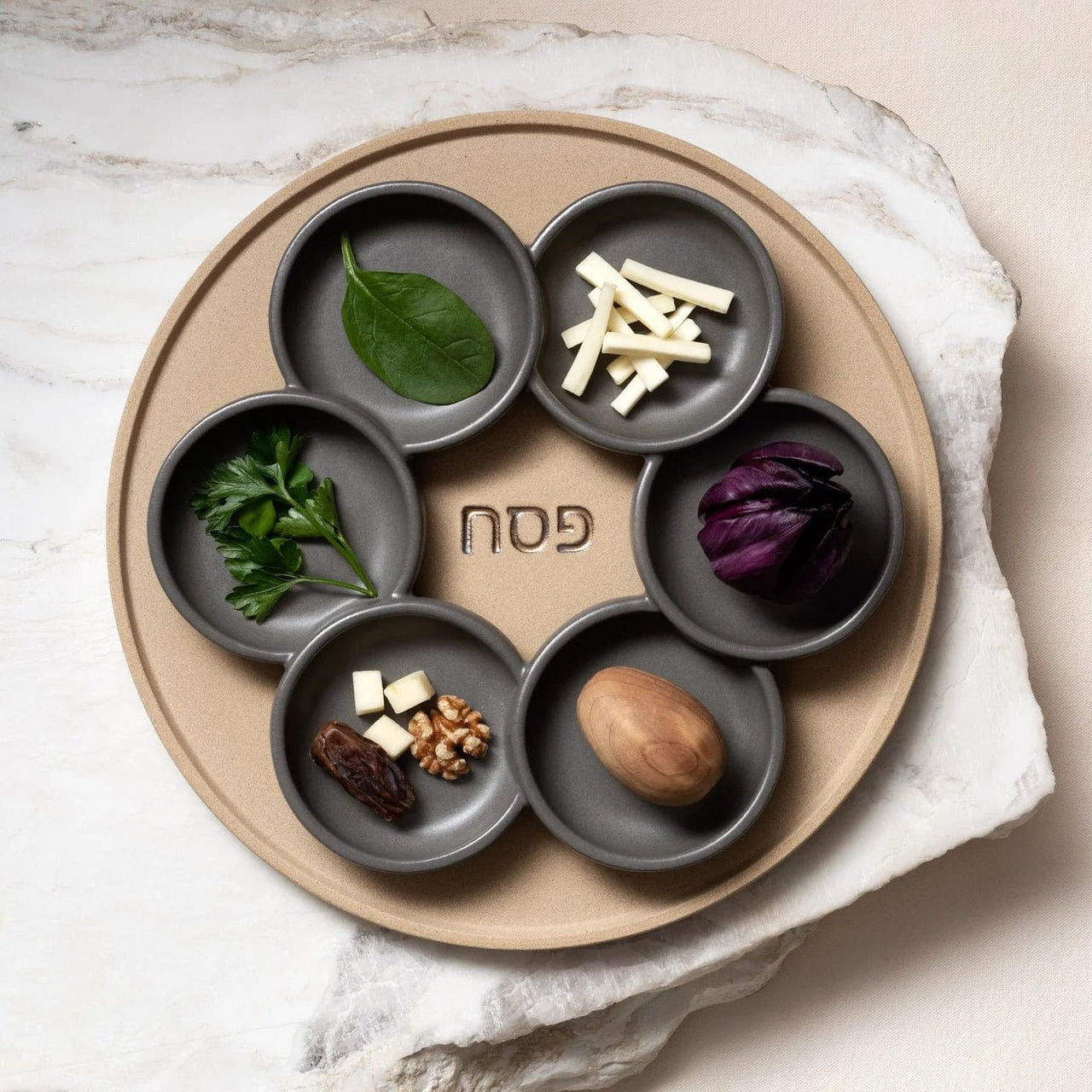 Via Maris - Stoneware Seder Plate by Via Maris - ModernTribe