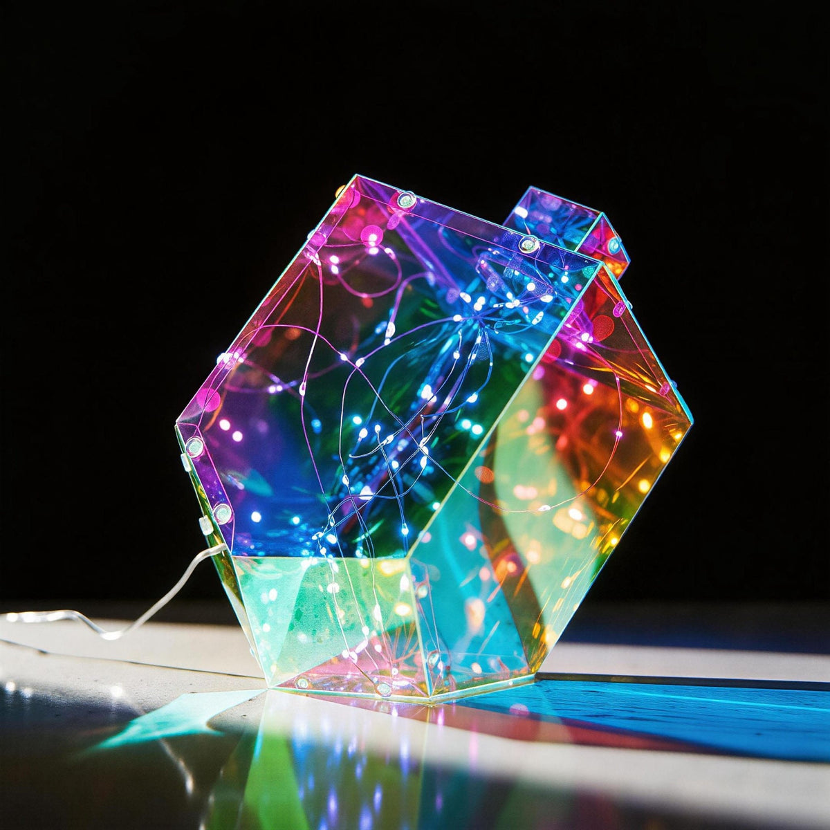 Rite Lite - Iridescent Light-Up Dreidel Decoration - ModernTribe