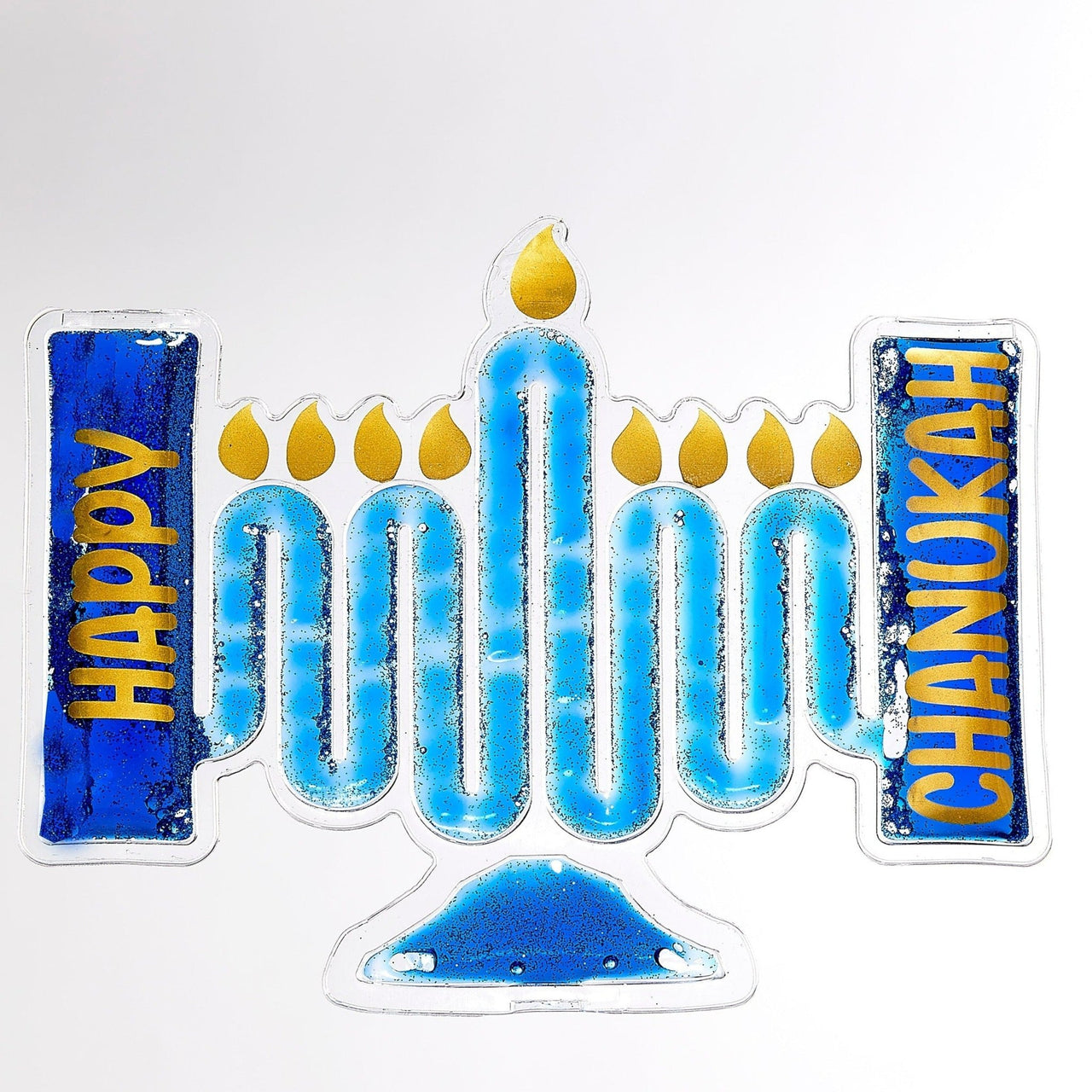 Rite Lite - Flowy Fun Menorah - Blue Glitter - ModernTribe