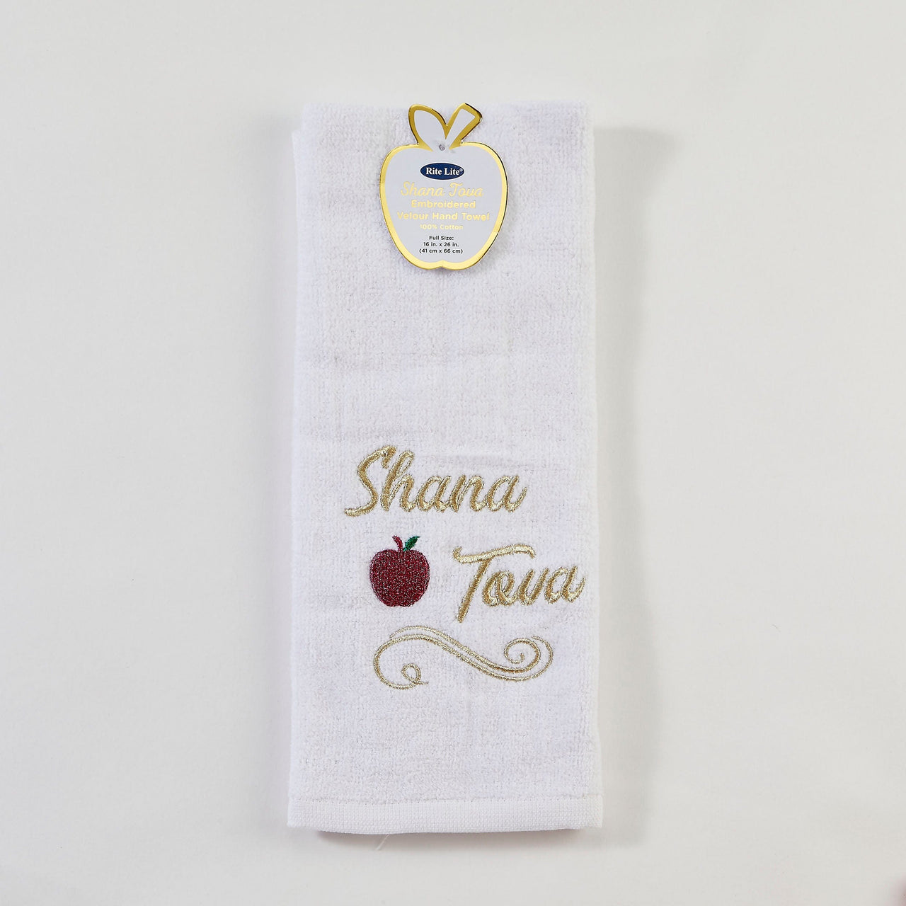 Rite Lite Tea Towels Embroidered Rosh Hashanah Tea Towel