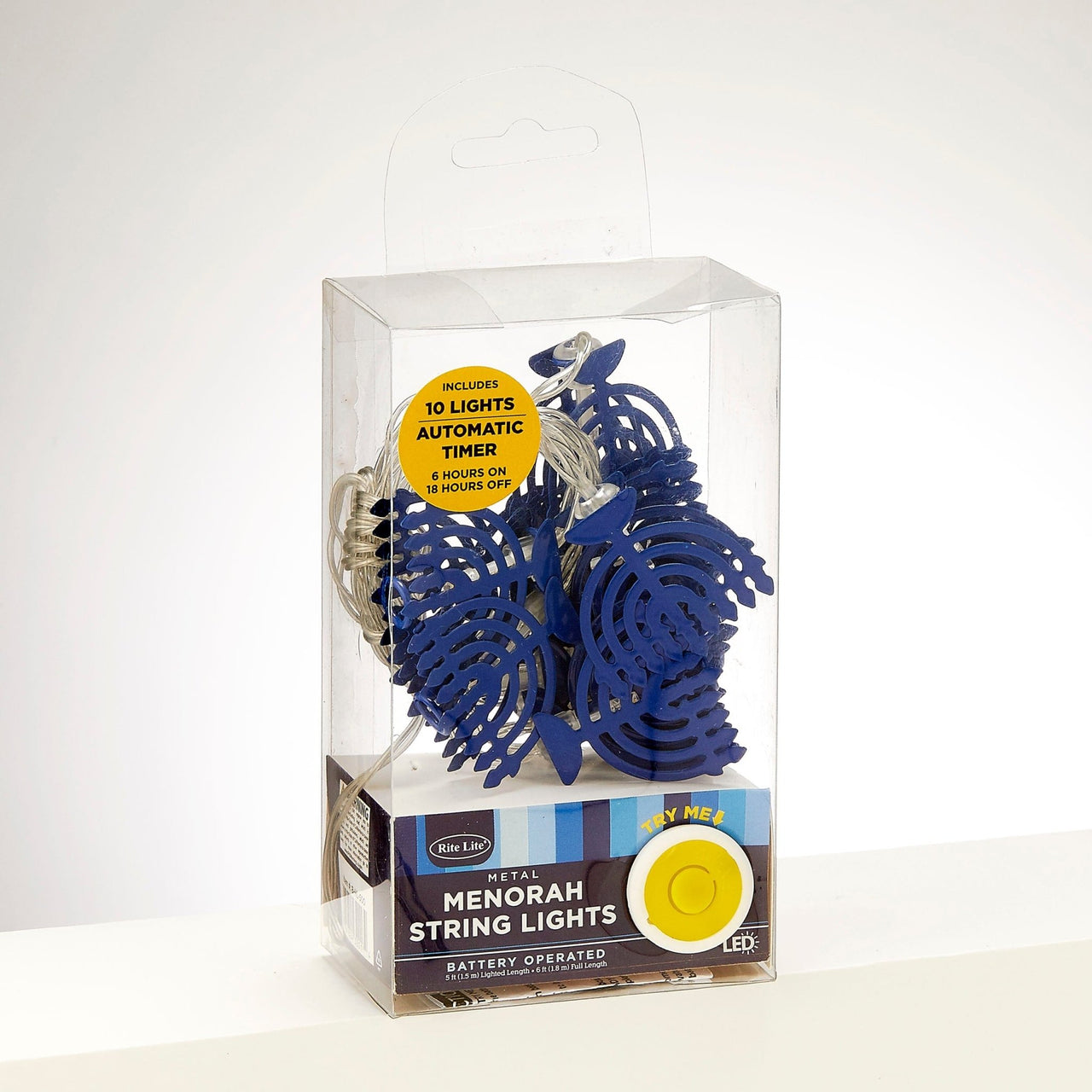Rite Lite - Blue Menorah String Lights - ModernTribe